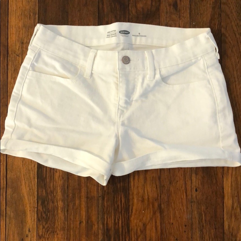 White Denim shorts